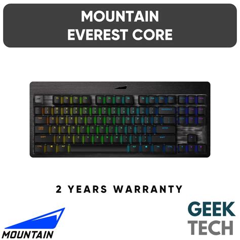 Mountain Everest Core Tkl Tenkeyless Rgb Mechanical Keyboard Pin Hot Swappable Switch