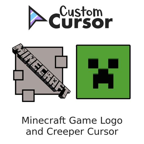 Minecraft Game Logo and Creeper cursor – Custom Cursor