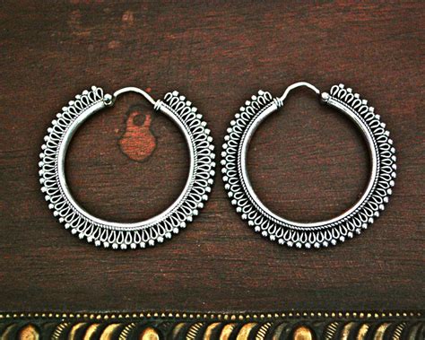 Rajasthani Hoop Earrings Large Cosmic Norbu