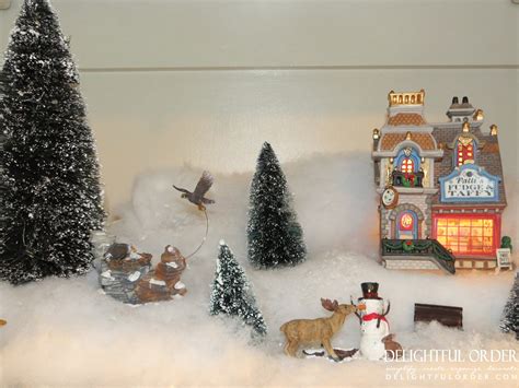 Delightful Order: My Snow Village Christmas Decor Gets a New Home