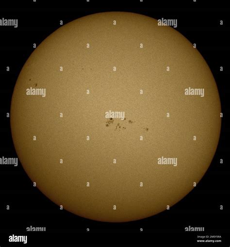 The Sun And Its Black Spots In Summer Through A Telescope Solar Film