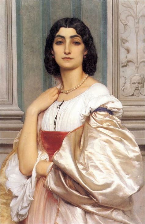 Frederic Leighton English 1830 1896 A Roman Lady La Nanna 1858