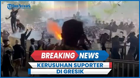 Suporter Rusuh Di Stadion Joko Samudro Usai Gresik United Kalah Lawan