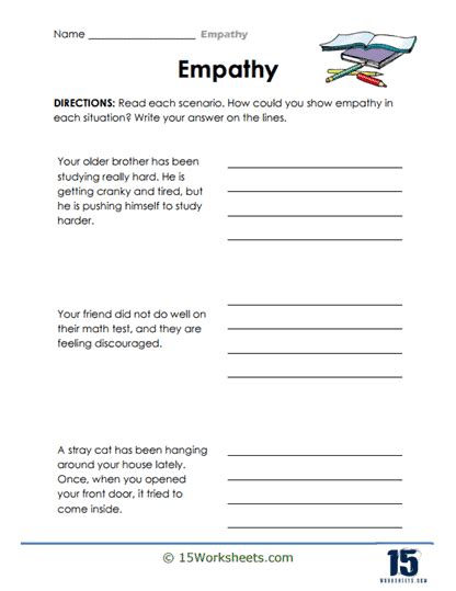 Empathy Worksheets 15 Worksheets