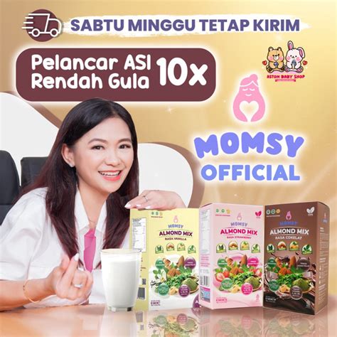 Jual Momsy Almond Mix Susu Pelancar ASI Booster Susu Almond Pelancar