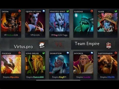 Dota Virtus Pro Vs Team Empire Game Virtus Vs Empire Sl