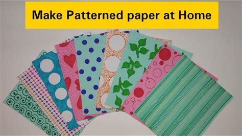 Making Paper Pattern