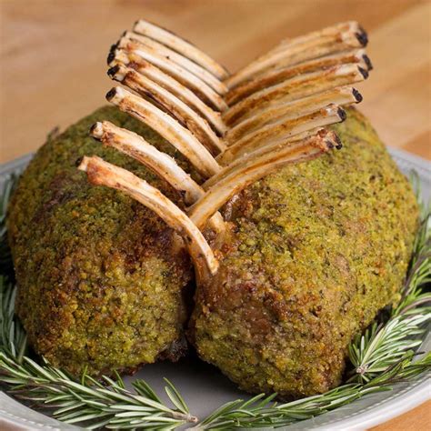 Garlic Herb Crusted Roast Rack Of Lamb Tasty Recipes