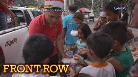 Front Row Isang Binata Nagbibigay Ng Libreng Bibingka At Puto Bumbong