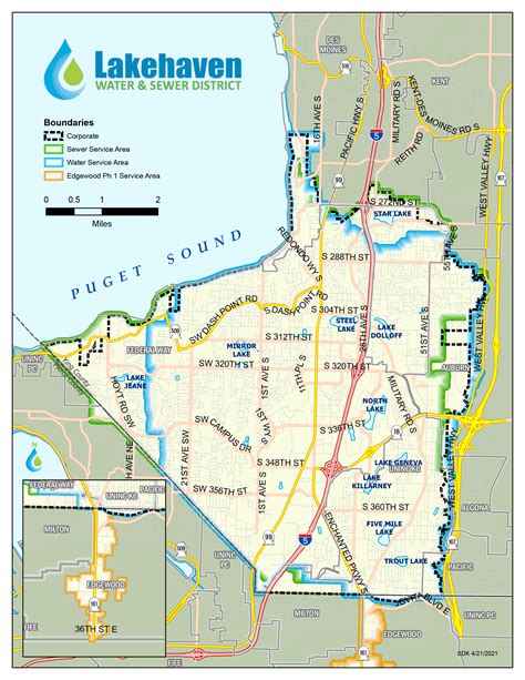 Areas Served | Lakehaven Water and Sewer District, WA