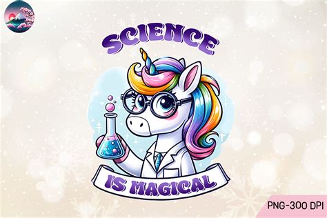 Science Magical Lab Unicorn Png Graphic By Cherry Blossom · Creative