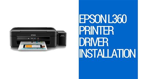 Epson Printer Drivers Installation Of L360 Printer Youtube