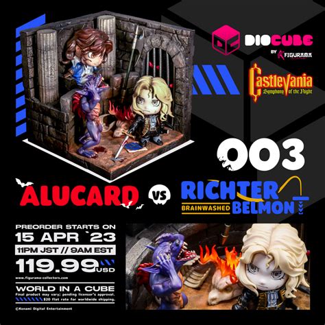 CASTLEVANIA : ALUCARD VS RICHTER BELMONT DIOCUBE - Figurama Collectors ...