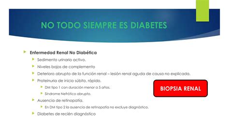 NEFROPATÍA RENAL DIABÉTICA NEFROPATIA DIABETICA PPT