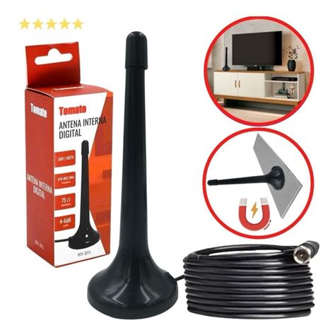 Antena Para Conversor Digital - Antena Para Tv e Conversor Digital Interna HDTV 3M Cabo | Shopee Brasil