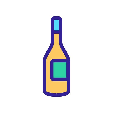 Una Botella De Vector De Icono De Vino Ilustraci N De S Mbolo De