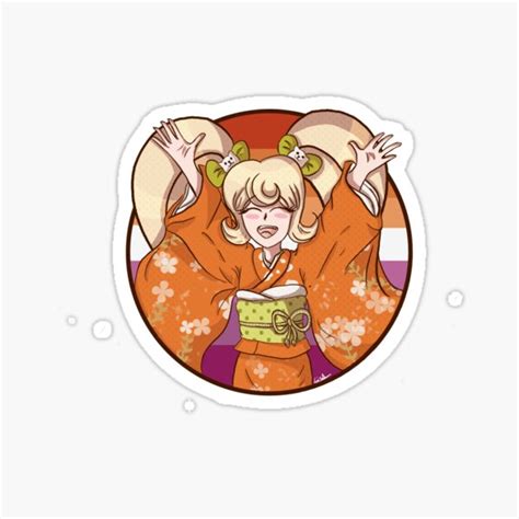 Lesbian Pride Hiyoko Saionji Sticker By Pablo Or Lisa Redbubble