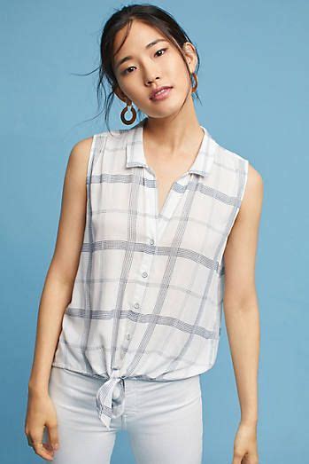 Cloth Stone Tie Front Buttondown New Outfits Summer Outfits Cute