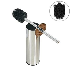 BGL 304 Stainless Steel Toilet Brush Long Bucket Stand Round Toilet