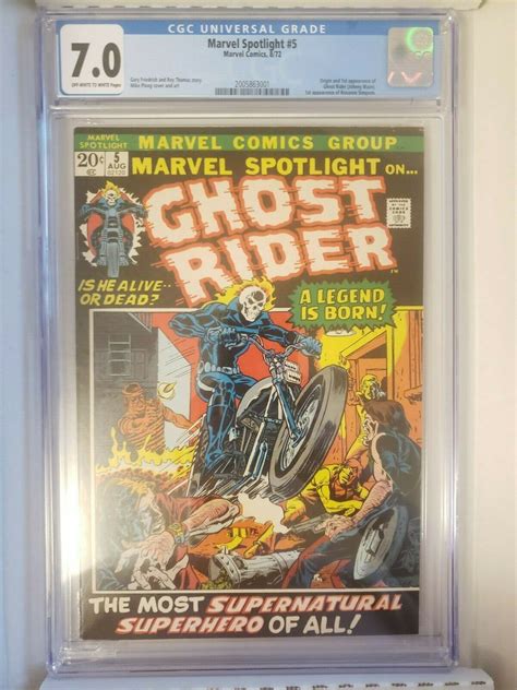 Comicsvalue Marvel Spotlight Cgc First Appearance Of Ghost