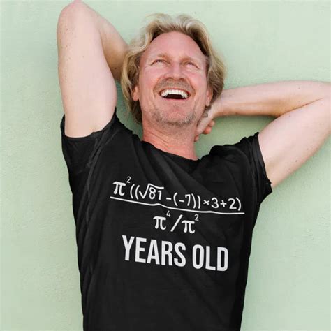 50 Years Old Equation Funny 50th Birthday Math T Shirt Zazzle