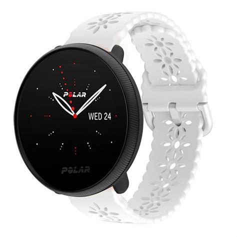 Polar Ignite Siliconen Bandje Met Patroon Wit Smartwatchbanden Nl