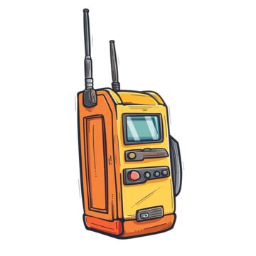 Security Walkie Talkie Cartoon Security Walkie Talkie Png