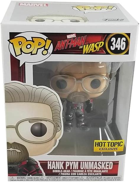 Funko Pop Marvel 346 Ant Man The Wasp Unmasked Hank Pym Hot Topic Exclusive Amazon