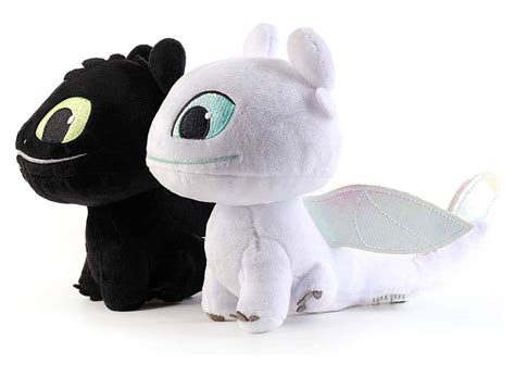 How to Train Your Dragon - Light Fury and Toothless Plush Toy Set