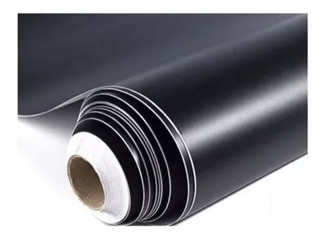 Adhesivo de plástico PVC negro de 45 cm x 10 m MercadoLibre