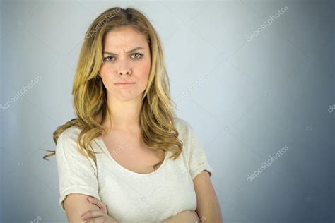 Angry Woman With Arms Crossed Stock Photo By Bruno135 111376216