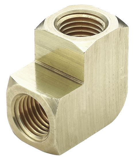 Parker Brass Extruded Union Elbow 90 Degrees Fnpt 14 In Pipe Size