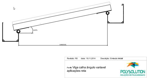 Novo Perfil Viga Calha Pivô Ajustável Regulável em Aluminio PC 4412