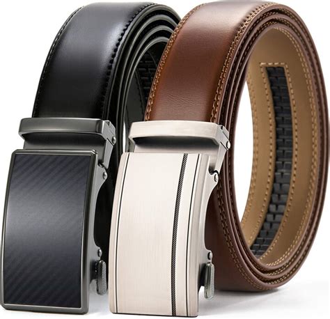 Men S Belt Chaoren Leather Ratchet Belt For Men Dress Adjustable