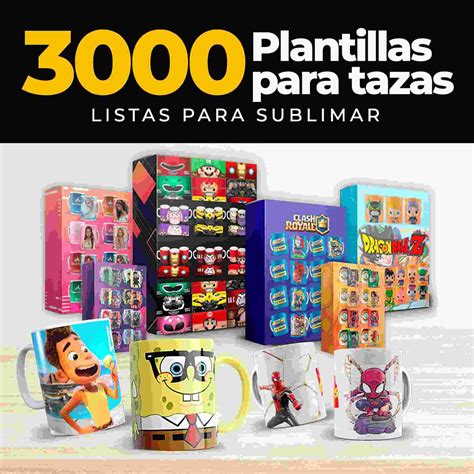 Mega Pack Dise Os De Tazas Plantillas De Dise Os Para Sublimacion