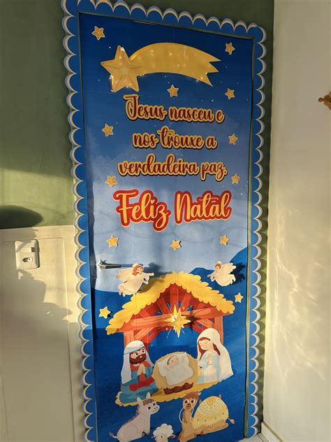 Painel De Natal Para Porta - Painel de Porta – Natal Cristão – Abêcê – Recursos Pedagógicos