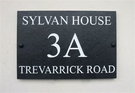 50cm X Various Heights All Colours Deep Engraved Slate House Sign