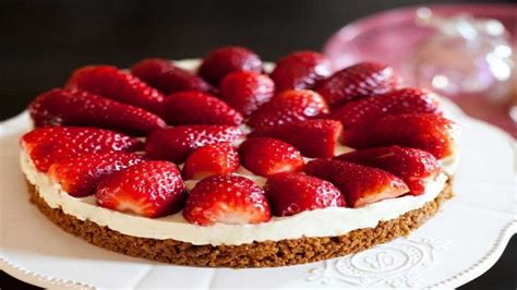 Tarte aux fraises et aux spéculoos sans cuisson Rapide et délicieuse