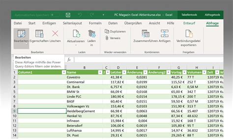 Excel Aktienkurse Importieren Und Abrufen So Geht S Pc Magazin