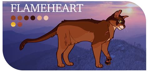 Warrior Cats Oc Flameheart By Ribbon Wren On Deviantart