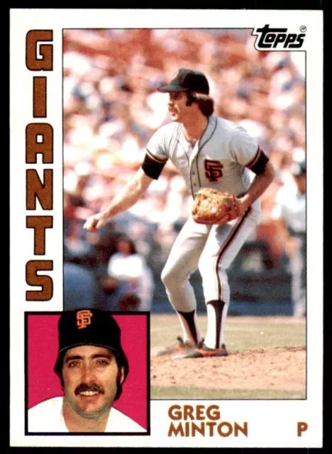 Topps Greg Minton San Francisco Giants Eur Picclick Fr