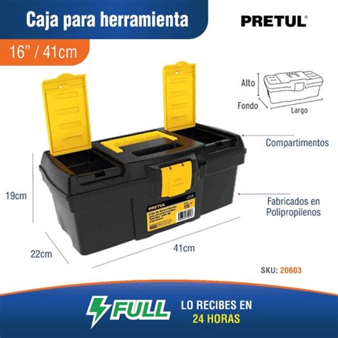 Caja Para Herramienta Con Compartimientos Pulgadas