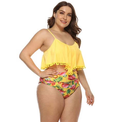 Manufacture For Plus Size Swimwear Fat Sexy Women Fashion Bikini With Patterened Or Pure Color