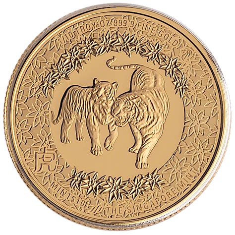 Buy Oz Singapore Mint Year Of The Tiger Gold Bullion Coin