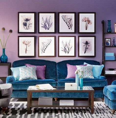 Blue Purple Living Room - SusanEmmons