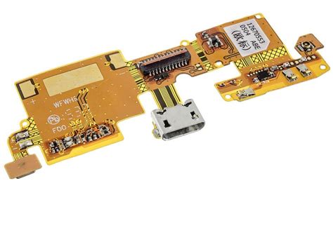 Flex Conector De Carga Micro USB Y Microfono Para ZTE Blade V6 D6 X7