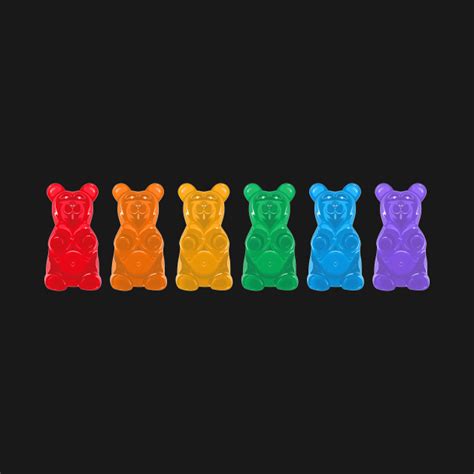 Lgbt Gummy Bears Gay Pride Rainbow Gummy Bear Tank Top Teepublic