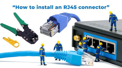 How To Install Rj45 Network Connector With Internet Cable Youtube