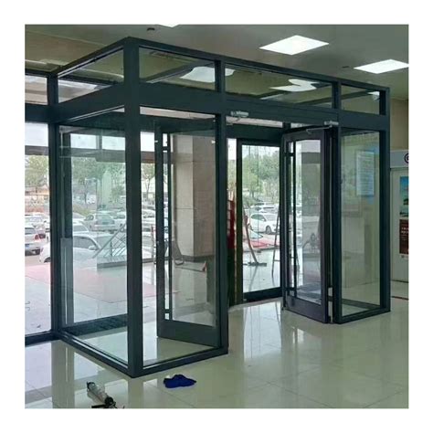 Aluminium Double Glass Entrance Swing Door On Buildmost