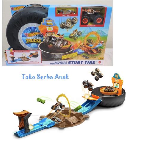 Hot Wheels Monster Trucks Stunt Tire Track HotWheels ORIGINAL Mattel Shopee Malaysia